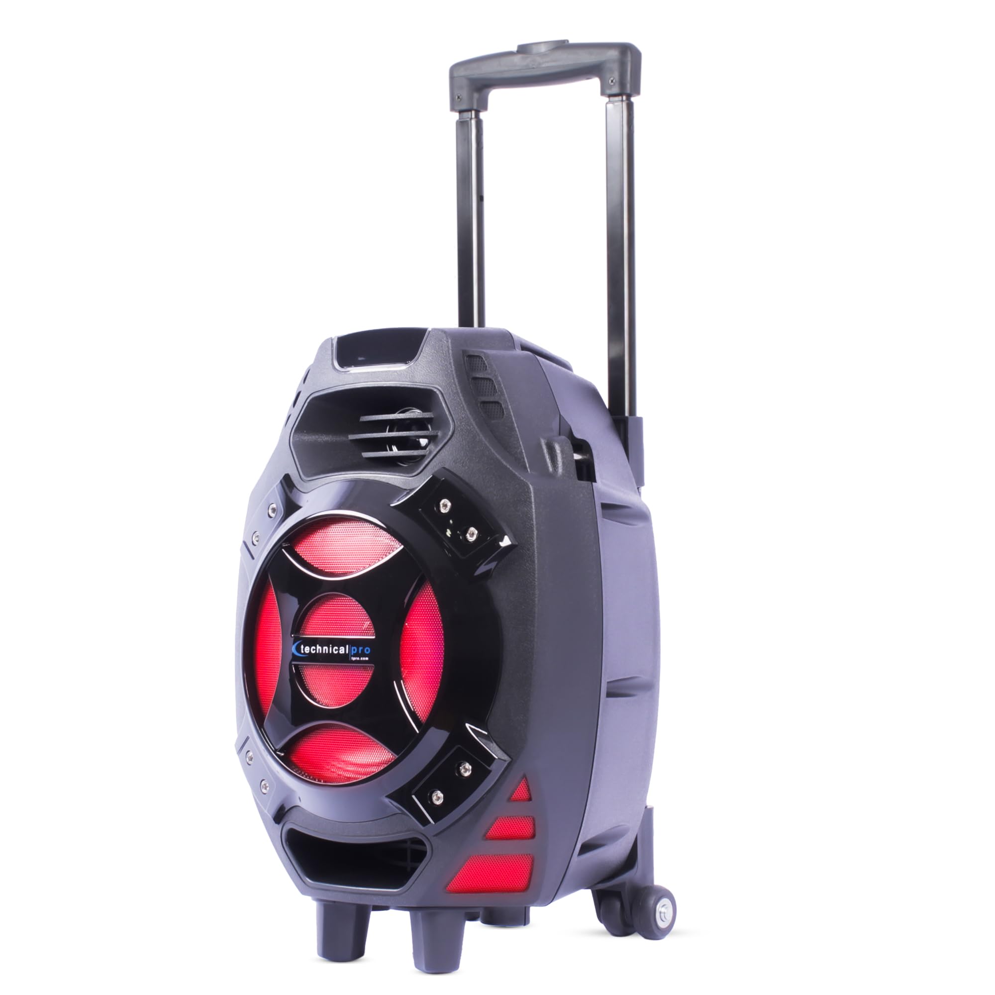 Technical Pro 600 Watts Rechargeable Bluetooth Speakers With Built-In Battery, Usb, Mic, Aux And Sd Card Inputs Portable Led Spe